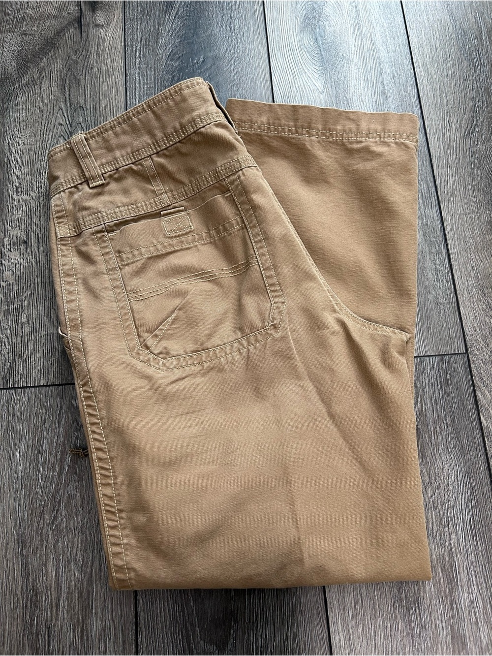 G.H. Bass Men’s Carpenter Pants 34x30 Khaki Tan Workwear Straight Leg NWOT - Picture 13 of 15